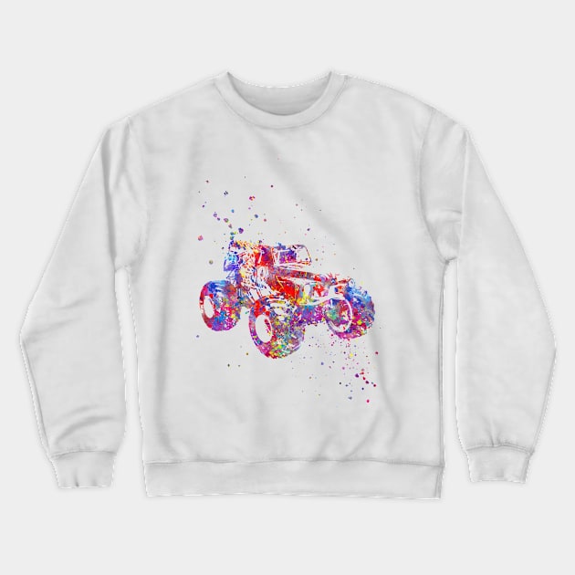 Monster truck Crewneck Sweatshirt by RosaliArt